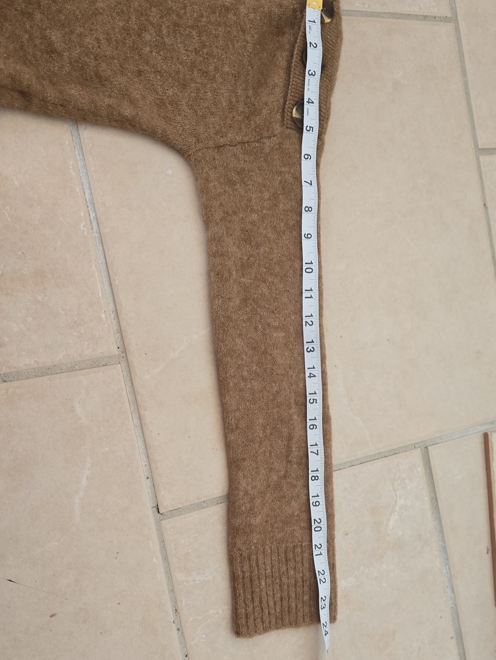 SÉZANE Victor Shoulder Button Boatneck Marled Chestnut Mohair Sweater NWOT RARE - Picture 8 of 11